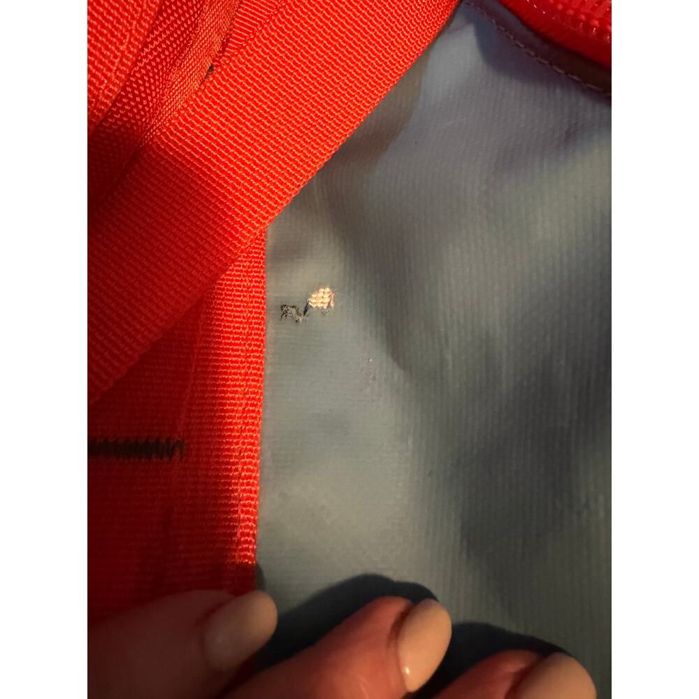 The North Face Base Camp Duffle Bag Large Blue Orange - Picture 7 of 14